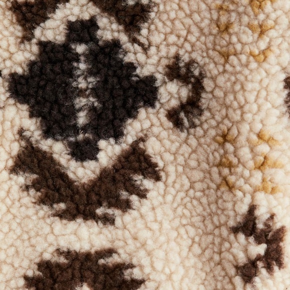 HALF ZIP TEDDY FLEECE JACKET - Picture 5 of 6